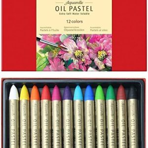 Mungyo Water-Soluble Oil Pastel Set of 12 - Assorted Colors